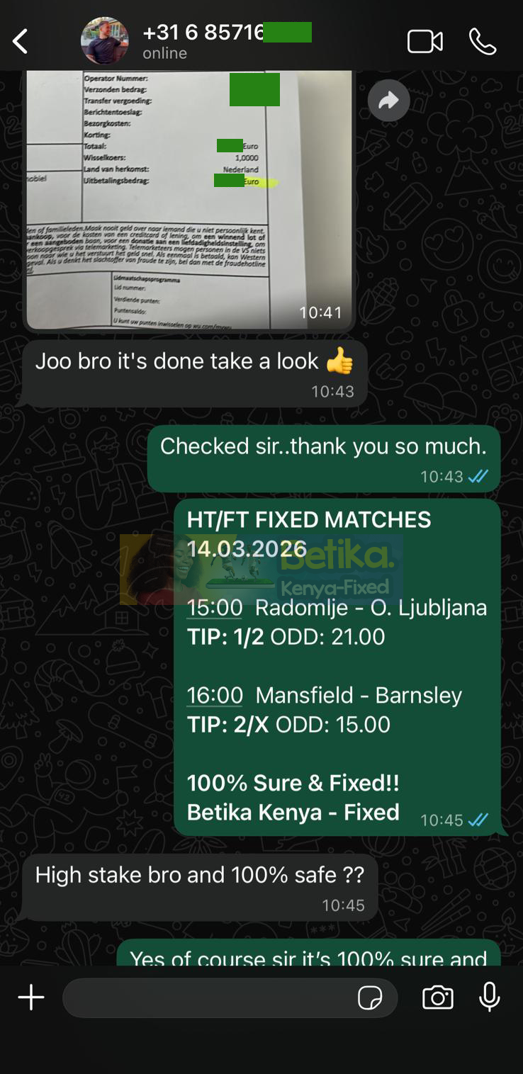 betika ht ft fixed matches 14.03.2026