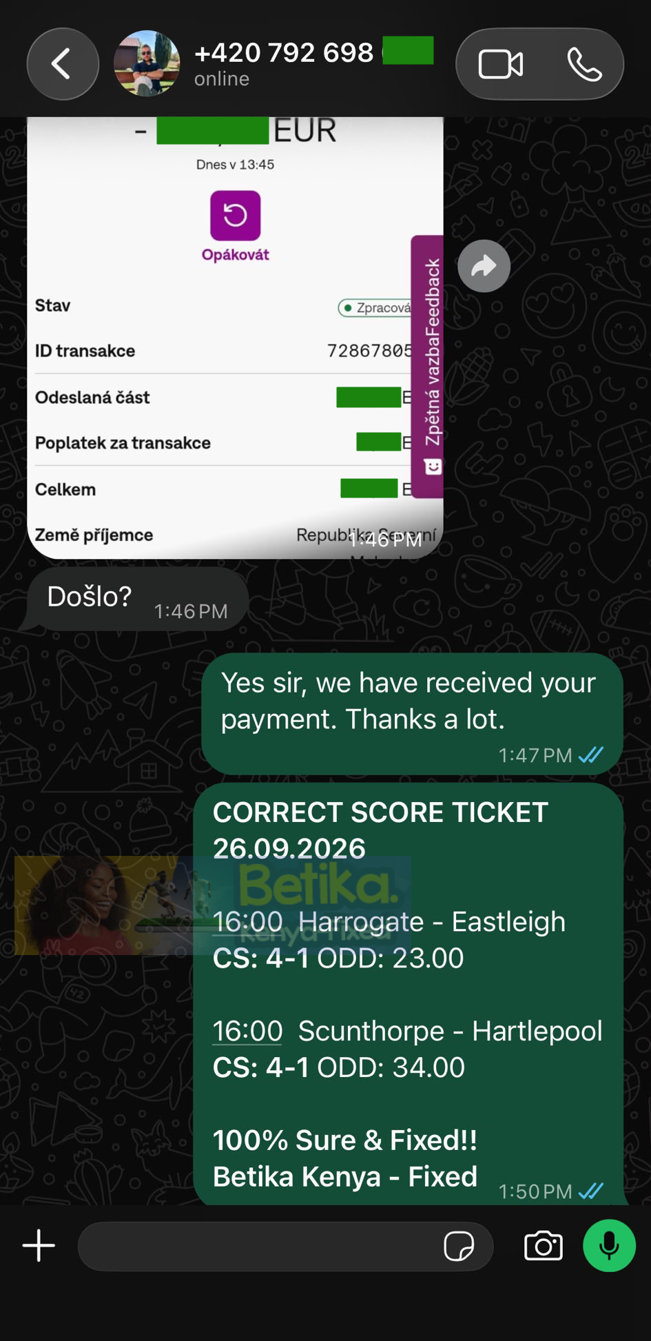 betika fixed correct score games 26.09.2026