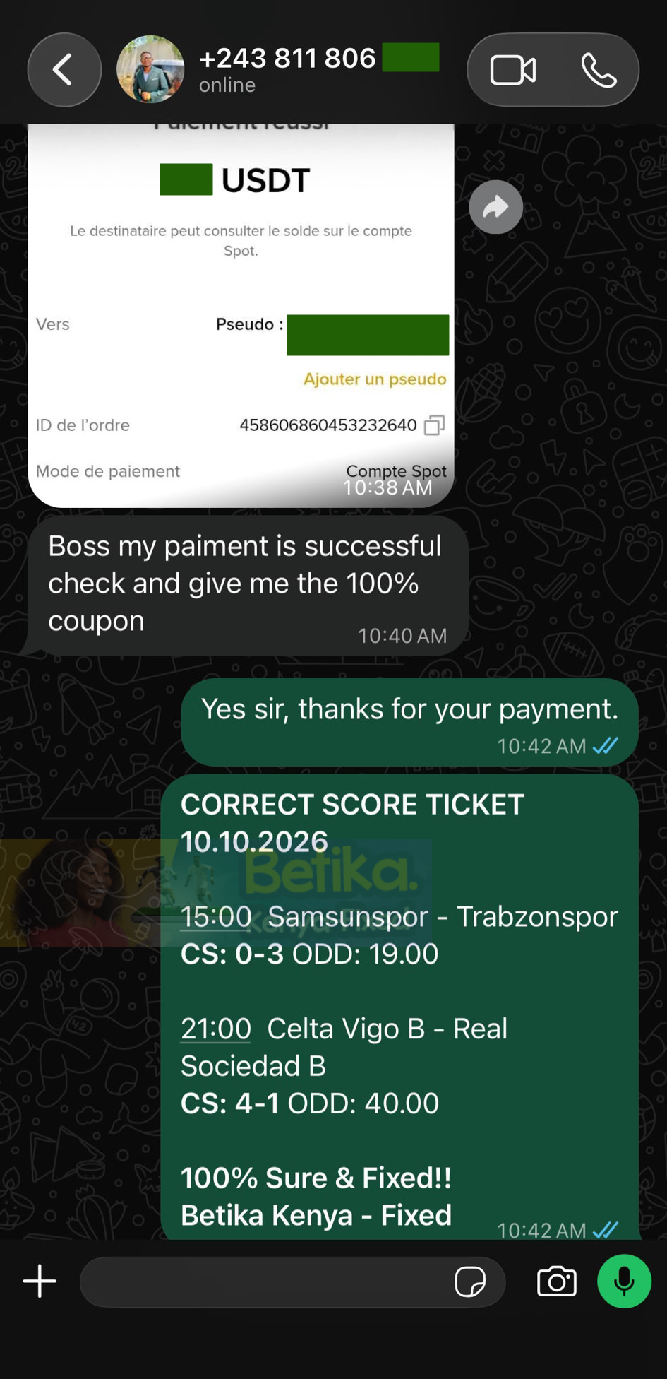 betika fixed correct score games 10.10.2026