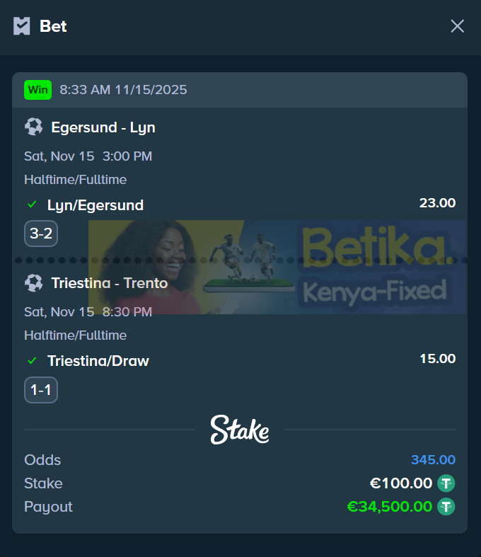 betika ht ft fixed matches 15.11.2025