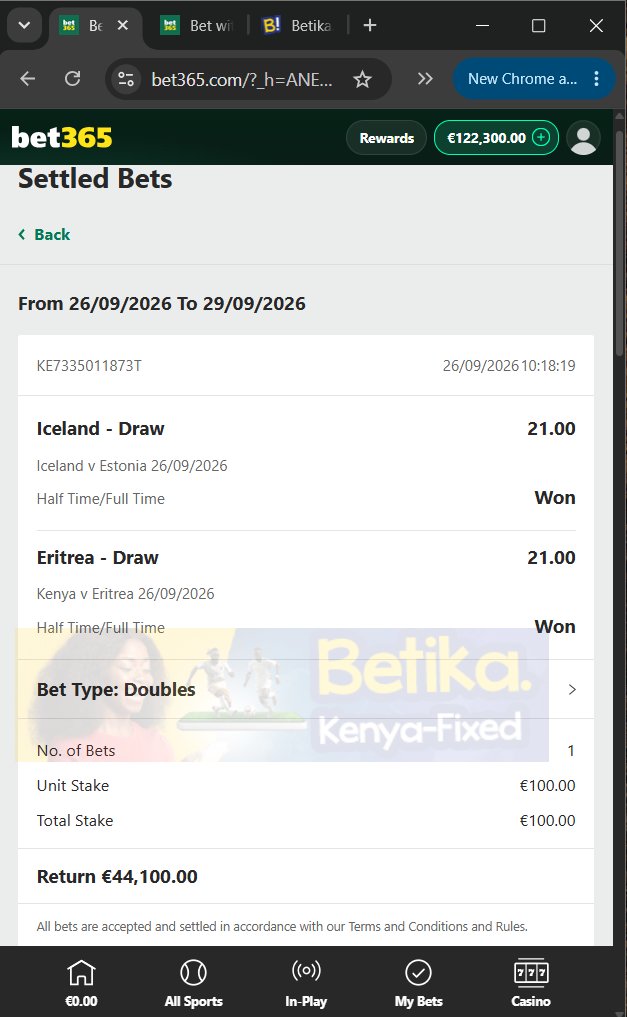 betika ht ft fixed matches 26.09.2026
